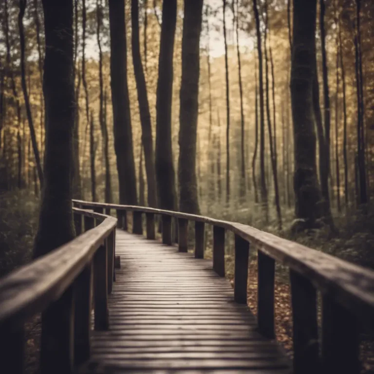 Vlonderpad funderen op schroefpalen in een natuurgebied