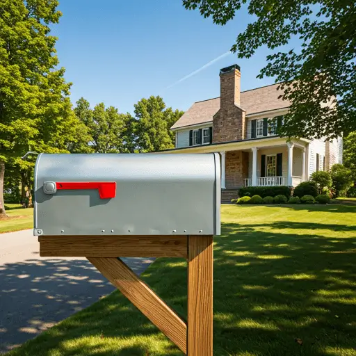 Brievenbus Eenvoudig funderen op Schroefpalen