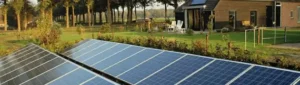 Zonnepanelen in de tuin Friesland